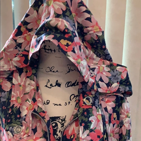 VINTAGE Zara floral hoodie coat NWT M - Picture 5 of 12